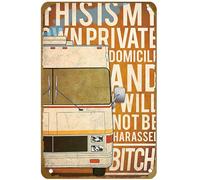 KNIOIL Poster vintage in metallo con scritta "I Love Car This Is My Own Private Domicile" (lingua italiana non garantita) con logo, decorazione da parete per famiglia, club, bar, caffetteria, camera