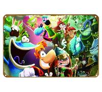 KNIOIL Rayman Legends Game Poster Vintage Metal Tin Sign Logo Family Club Bar Cafe Camera da letto Decorazione artistica da parete Regalo 20,3 x 30,5 cm