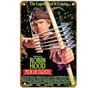 KNIOIL Robin Hood: Men in Tights (1993) poster vintage metallo metallo targa logo Family Club Bar Cafe camera da letto decorazione artistica da parete regalo 20,3 x 30,5 cm