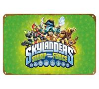 KNIOIL Skylanders Swap Force Game Poster Vintage Metal Tin Sign Logo Family Club Bar Cafe Camera da letto Decorazione artistica da parete Regalo 20,3 x 30,5 cm