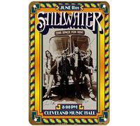KNIOIL Stillwater, poster vintage in metallo con logo "Quasi famoso", decorazione da parete per famiglia, club, bar, caffetteria, camera da letto, regalo, 20,3 x 30,5 cm