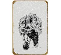 KNIOIL Swamp Thing Winter Special Comics Art Poster vintage in metallo con logo Family Club Bar Cafe Camera da letto Decorazione artistica da parete regalo 20,3 x 30,5 cm