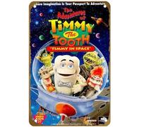 KNIOIL The Adventures of Timmy the Tooth: Timmy in Space (1995) Poster del film Vintage Metal Tin Sign Logo Family Club Bar Cafe Camera da letto Art Wall Decoration Regalo 20,3 x 30,5 cm