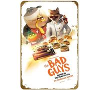 KNIOIL The Bad Guys (#2 of 2) Good is no fun at all 2022 Poster del film Vintage Metal Tin Sign Logo Family Club Bar Cafe Camera da letto Art Wall Decoration Regalo 20,3 x 30,5 cm