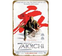 KNIOIL The Blind Swordsman: Zatoichi (#1 di 2) His sword made him a hero... His courage made him a legend. This summer justice is blind. 2004 poster vintage in metallo decorazione da parete 20 x 30 cm