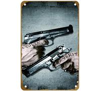 KNIOIL The Boondock Saints 1999 film poster vintage metallo latta logo Family Club Bar Cafe camera da letto Art Wall Decoration Gift 20,3 x 30,5 cm