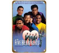 KNIOIL The Five Heartbeats They were just five guys from the neighborhood, but together they created a sound that rocked America. 1991 Poster Vintage Metal Tin Sign 20,3 x 30,5 cm
