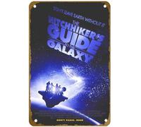KNIOIL The Hitchhiker's Guide to the Galaxy (#2 of 2) Don't Panic. 2005 Poster vintage metallo latta logo Family Club Bar Cafe camera da letto Art Wall Decoration Gift 20,3 x 30,5 cm