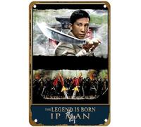 KNIOIL The Legend Is Born: Ip Man (2010) Poster del film Vintage Metal Tin Sign Logo Family Club Bar Cafe Camera da letto Decorazione artistica da parete regalo 20,3 x 30,5 cm