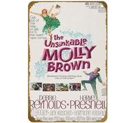 KNIOIL The Unsinkable Molly Brown poster del film (1964) poster vintage metallo latta logo famiglia club bar caffetteria camera da letto arte decorazione da parete regalo 20,3 x 30,5 cm