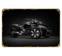 KNIOIL Triciclo, CAN-AM SPYDER F3-T Poster vintage in metallo targa con logo Family Club Bar Cafe Camera da letto Decorazione artistica da parete regalo 20,3 x 30,5 cm