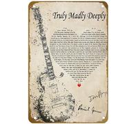 KNIOIL Truly Madly Deeply - Savage Garden - 1997 Poster vintage in metallo con logo Family Club Bar Cafe Camera da letto Decorazione artistica da parete regalo 20,3 x 30,5 cm