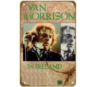 KNIOIL Van Morrison in Irlanda, poster vintage in metallo con logo Family Club Bar Cafe camera da letto decorazione artistica da parete regalo 20,3 x 30,5 cm