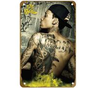 KNIOIL Wiz Khalifa Poster musicale promozionale vintage metallo targa logo Family Club Bar Cafe camera da letto Decorazione artistica da parete regalo 20,3 x 30,5 cm