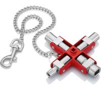 KNIPEX Chiave universale per quadri, armadi elettrici e sistemi di chiusura comuni 00 11 06, 90mm Quantità:1