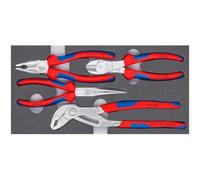 KN 00 20 01 V17 - Set di attrezzi, pinze, base, cromate, 4 pezzi