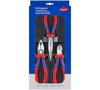 00 20 11 pinza Set di pinze, Set pinze blu, Set di pinze, Acciaio, Polipropilene (PP), Blu/Rosso, 810 g