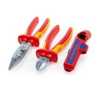 Knipex 003130BKV01 Set Di Pinze Per Installazioni Elettriche (3 Pezzi)