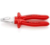 Knipex Pinza Universale Tipo Forte Cromata, Isolati ad Immersione, Collaudati Vde 200 Mm 02 07 200