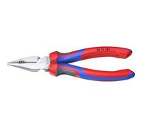 Knipex Pinza universale a punta 08 25 185 – 185 mm, testa cromata, manici comfort