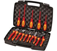 KNIPEX 10-Piece Pinze / Cacciavite Strumento Set A Custodia Rigida 9k 98 98 30