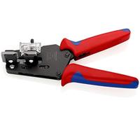 KNIPEX 12 12 11 Spelacavi di precisione con lame sagomate brunita rivestiti in m