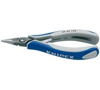 KN 34 22 130 - Pinze di precisione per elettronica, 130 mm, brunite, testa luci