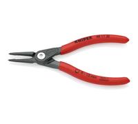 Knipex Pinza Di Precisione per Anelli Di Sicurezza per Anelli Di Sicurezza Interni A Fori Bonderizzata Grigia, Rivestiti in Resina Sintetica Antiscivolo 140 Mm, 48 11 J0 Sb