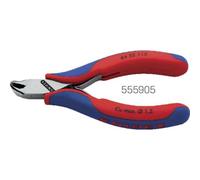 KNIPEX - Tronchese a tagliente frontale per elettronica, finitura a specchio, piegato a 27°, FW, Lunghezza complessiva: 115 mm 115