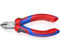 KNIPEX 70 02 125 Tronchese laterale per meccanica bonderizzata nera rivestiti in materiale bicomponente 125 mm, multicolore