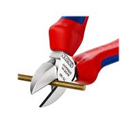 KNIPEX 70 05 140 Pinze diagonali 1 mm Acciaio al cromo vanadio Plastica Blu
