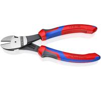Knipex 74 02 180 Diagonal-cutting pliers pliers - Pliers (Diagonal-cutting pliers, Chromium-vanadium steel, Plastic, Blue/Red, 18 cm, 273 g)