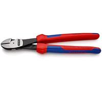 Knipex Tronchese Laterale per Meccanica Tipo Forte Bonderizzata Nera, Rivestiti in Materiale Bicomponente 250 Mm (Confezione Self-Service/Blister) 74 02 250 Sb