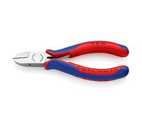 KNIPEX 77 02 130 Tronchese laterale per eletronica rivestiti in materiale bicomp