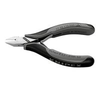 KNIPEX - Tronchese a tagliente laterale per elettronica con finitura a specchio, testa appuntita, FW, Lunghezza complessiva: 115 mm 115