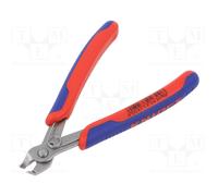 78 23 125 pinza Pinze per taglio laterale, Pinze per elettronica rosso/Blu, Pinze per taglio laterale, Acciaio, Plastica, Blu/Rosso, 12,5 cm, 55 g