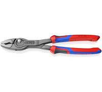 KNIPEX 8202-250SB Morsetto a tenuta scorrevole, larghezza di apertura regolabile, rimozione della vite, mantiene i bulloni usurati, dadi e altro ancora; impugnatura comoda, 250 mm, supporto incluso