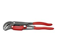 KNIPEX Giratubi con ganasce ad "S" 83 61 010 con regolazione rapida, verniciato a polvere grigio, 330mm Quantità:1