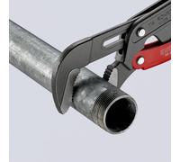 KNIPEX Giratubi con ganasce ad "S" 83 61 015 con regolazione rapida, verniciato a polvere grigio, 420mm Quantità:1