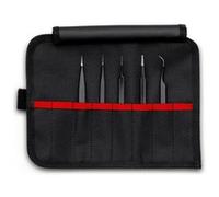 KNIPEX 92 00 01 ESD Acciaio inossidabile Nero Piatto Appuntita Curvo Dritto 182