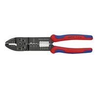 PINZA KNIPEX A CRIMPARE 97 32 240 - Crimpatrice in Acciaio, 240 mm, manico in plastica, e spelafili