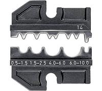 Knipex 97 49 14 Matrice a crimpare per connettori a crimpare non isolati, per connettori di giunzione non isolati, per raccordi a crimpare non isolati da 0,5 a 10 mm²