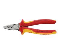 Knipex 97 78 180 SB VDE Pinza crimpatrice isolata per manicotti finali, 180 mm