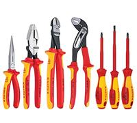 Knipex 989826US 7-piece 1000 V isolato alta leva pinze, pinze, cacciavite e commerciale Tool set
