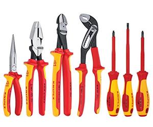Knipex 989826US 7-piece 1000 V isolato alta leva pinze, pinze, cacciavite e commerciale Tool set