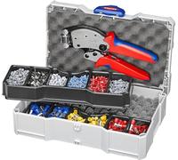 KNIPEX Assortimento di capicorda per manicotti terminali con, 97 90 13 | collare in plastica 11 pezzi 265 mm
