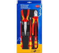 KN 00 20 13 - Set di utensili, VDE, pinze, cacciavite, per elettricista, 5 pez