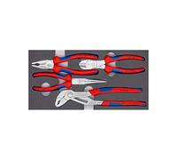 KN 00 20 01 V17 - Set di attrezzi, pinze, base, cromate, 4 pezzi