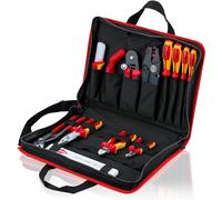 KNIPEX Borsa portautensili Compact Impianti elettrici 14 pezzi, 00 21 11 | 290 mm