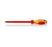 KNIPEX Cacciavite per viti con intaglio a croce Pozidriv® 98 25 04 brunito VDE, 320mm Quantità:1